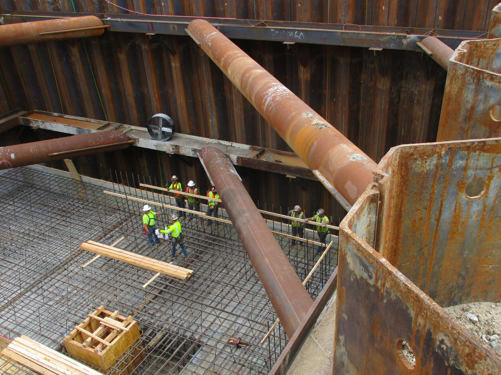 Kansas City pump station concrete pour